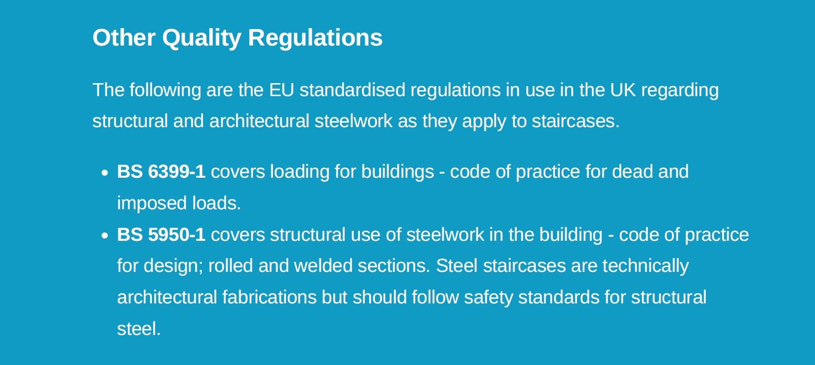 other quality regulations